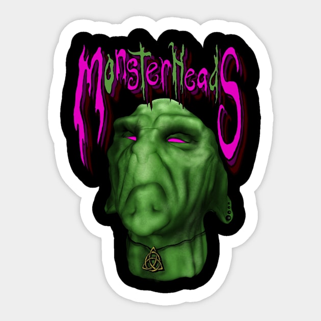 MonsterHeads ~ The Bog Beast Sticker by MonsterHeads69